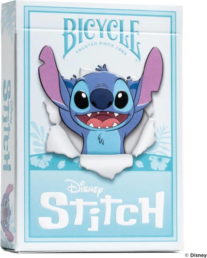 Disney Stitch Jeu de Cartes à Jouer, 10042978, Bleu, Moyen