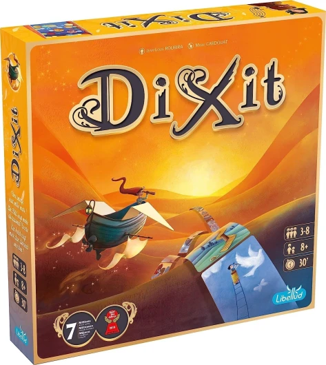 Dixit - Une Image Vaut Mille Mots - Jeu de Société Familial & Enfants dès 8 Ans - As d'or - UNbox Now - Imagination et Intuition - Jeu de Plateau Créatif - 3 à 8 Joueurs - 30 Min - Libellud