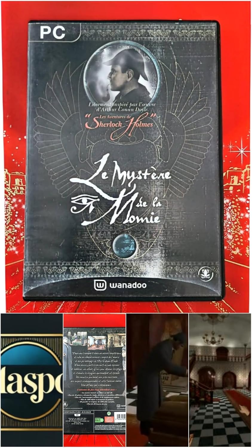 Jeu PC – Sherlock Holmes : Le Mystère de la Momie – Aventure Enquête Inspirée d’Arthur Conan Doyle – Version Française – Pour Tous Publics – Zone Europe – Vendu par Blaspo fr