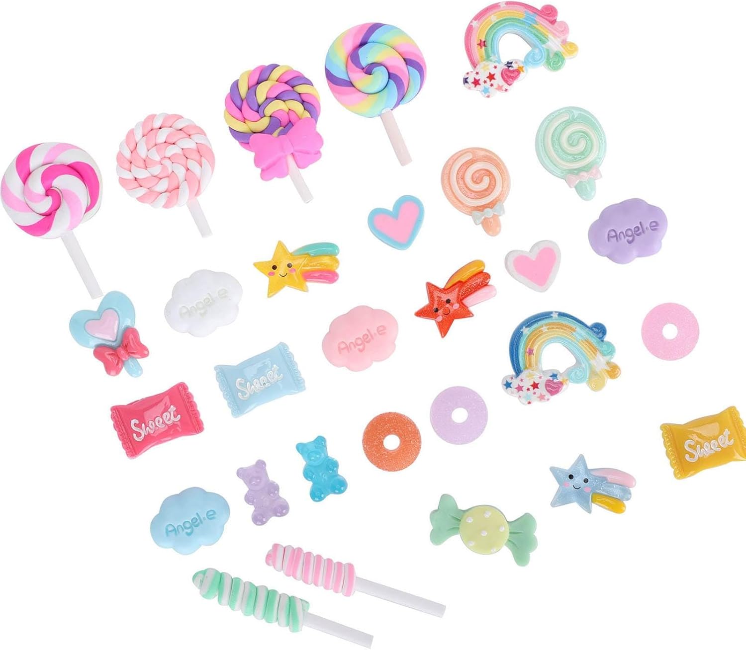 Jouets de Bonbons, Décoration de Fête Candy Land, Magasin de Bonbons avec 29 Pièces en Plastique pour Magasins de Fruits, Magasins de Desserts