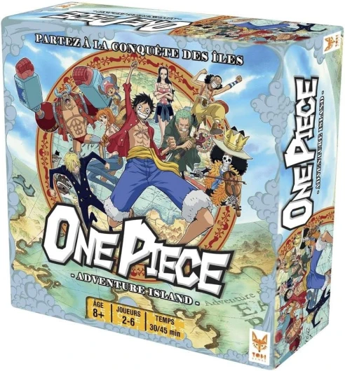 One Piece Adventure Island - Jeu de Société Aventure Familial - Modes Coopératif & Compétitif - Licence Officielle - 2 à 6 Joueurs - 30 à 90 Min - Idée Cadeau Fans Manga Dès 8 Ans