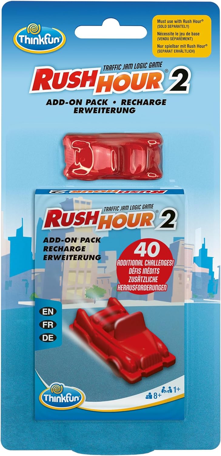 ThinkFun Rush Hour® 2 - Eine Erweiterung - Logikspiel AB 8 Jahre: Nur mit Rush Hour spielbar!