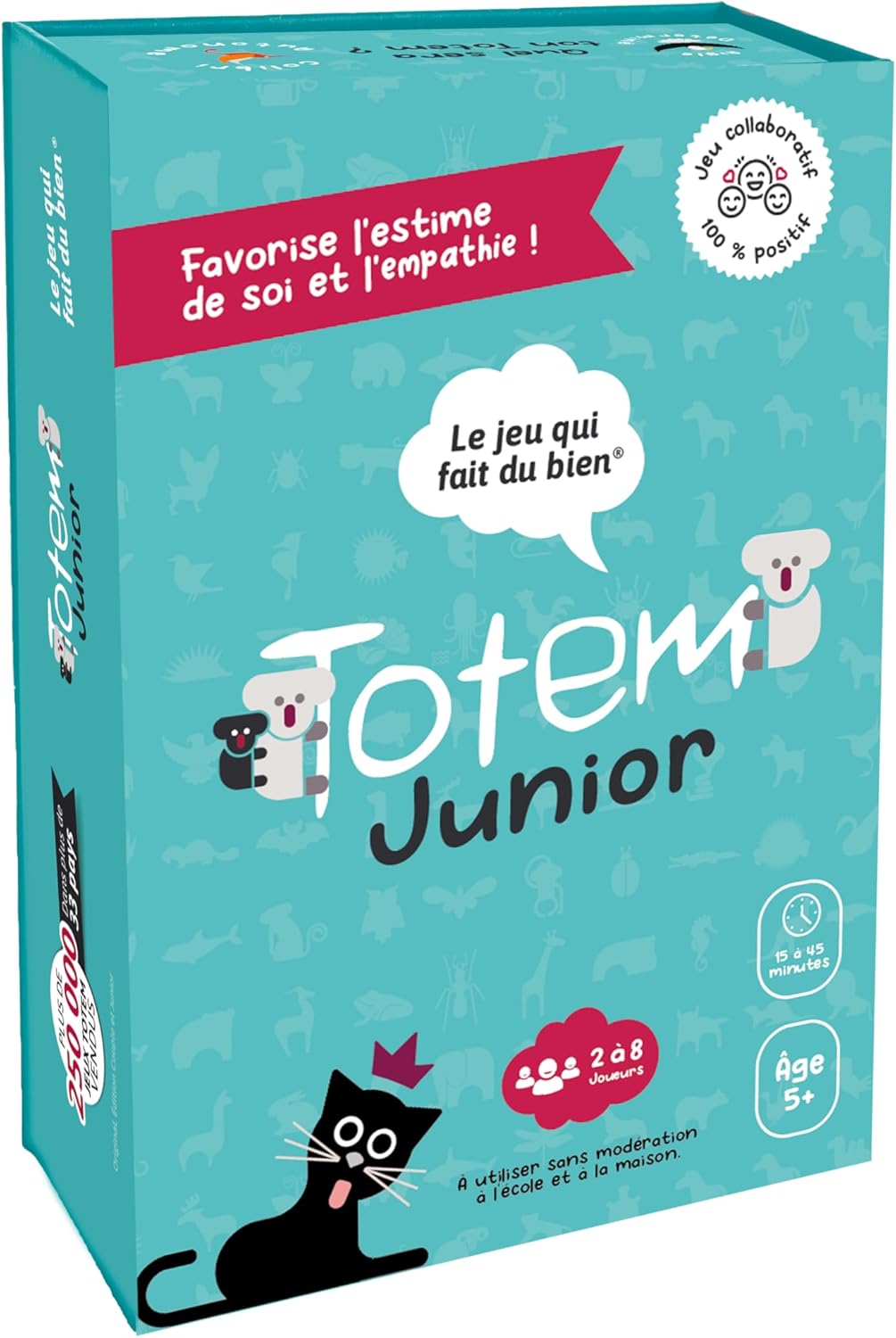 Totem Junior Jeu pour Enfants, Jeux de Cartes Amusants et éducatifs pour Les 5 Ans et Plus, 3 méthodes de Jeu pour l'estime de soi, Parfait pour la Famille et la Classe Junior Édition Française