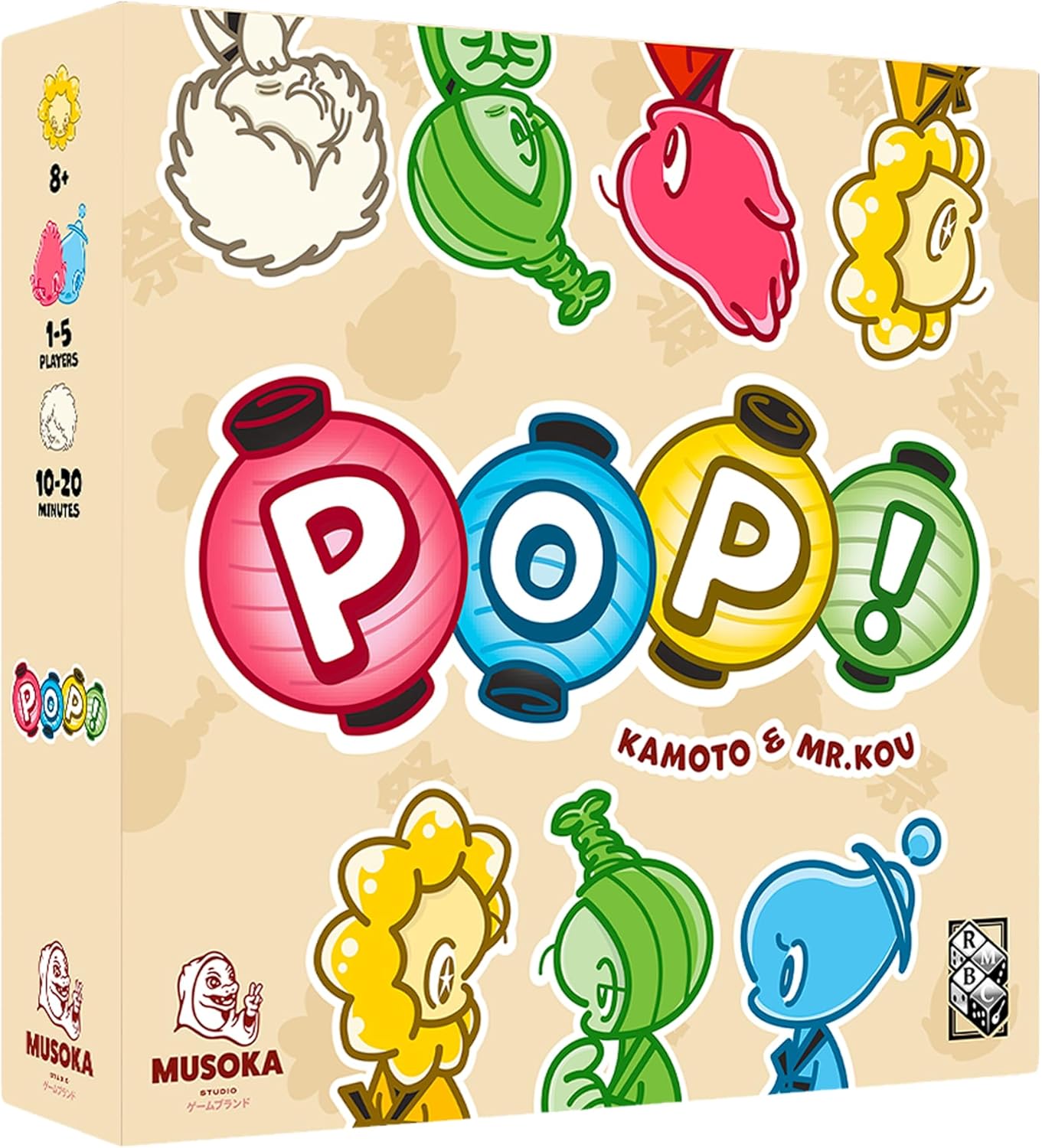 Pop ! - Jeu de société - Musoka Studio - Familial - dès 8 Ans - 1 à 5 Joueurs - idéal Entre Amis, en Famille - Jeu de Cartes
