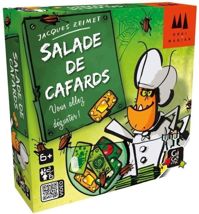 Jeu de Cartes-Salade de Cafards,6 ans to 99 ans, DRKSAL, Vert