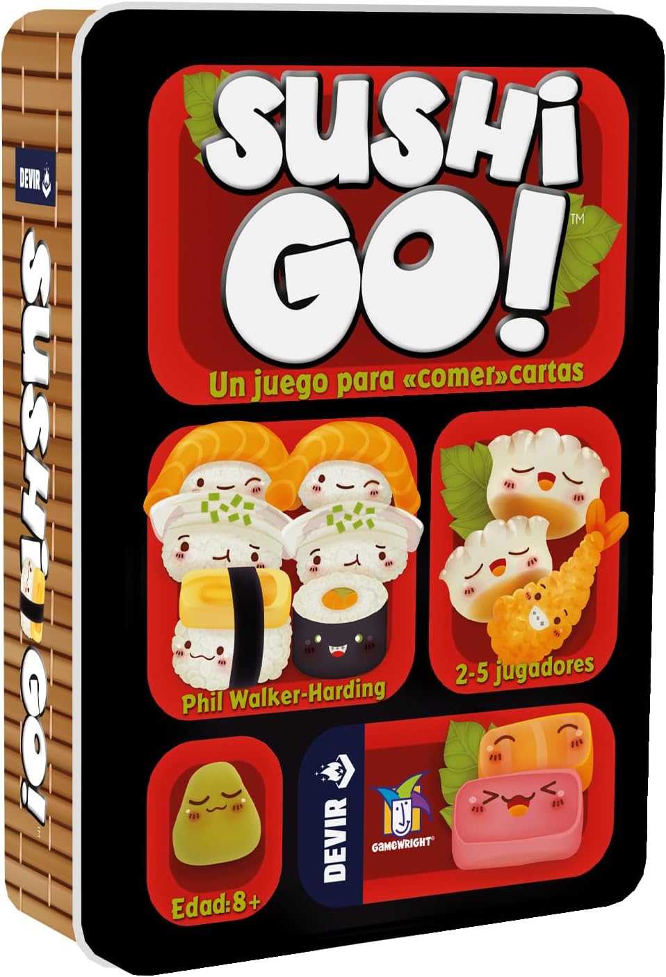 Devir Sushi Go, Jeu de société, Jeu de Cartes, Jeu de fête, Jeu de société 8 Ans (Version Espagnole)