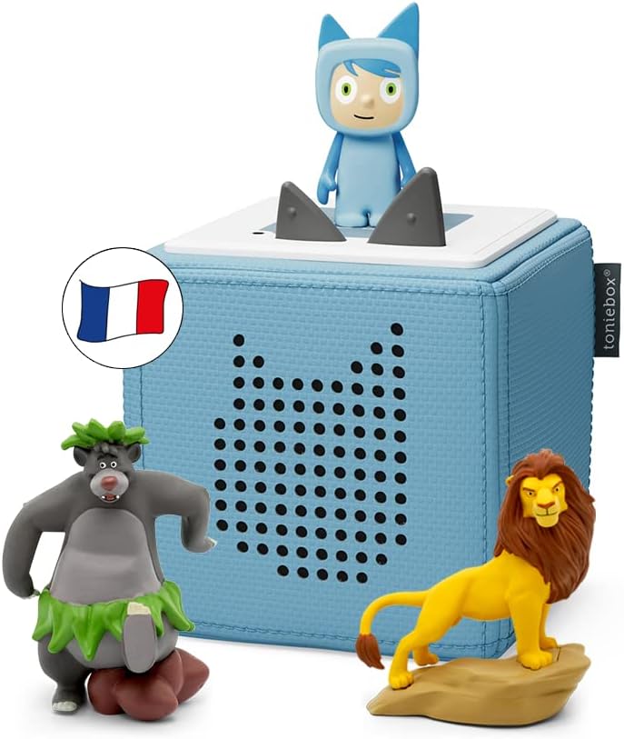 Coffret Toniebox Mes Premiers Héros Disney Bleu, 2 Figurines Histoire + 1 Figurine Créatif, boîte à Histoire & Musique pour Enfant 3-7 Ans, conteur d'histoire Robuste & Facile à Utiliser