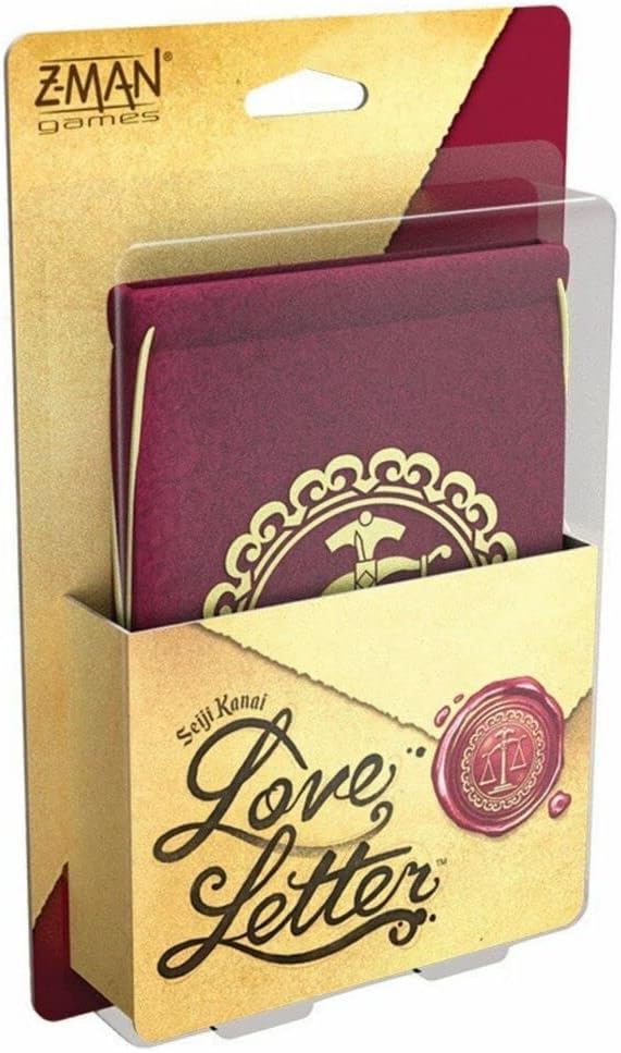 Z-Man Games , Love Letter , Card Game , Ages 10+ , 2 - 6 Players , 20+ Minutes Playing Time Lettre d'amour originale