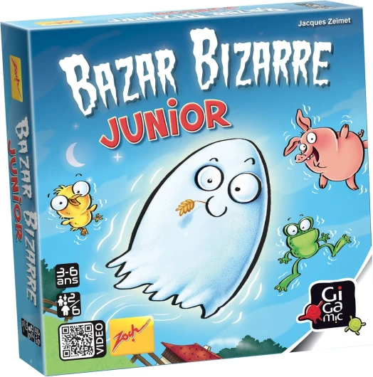 Jeu d'Observation Rapidité -3 ans et plus- Bazar Bizarre Junior, Zobaj, Bleu