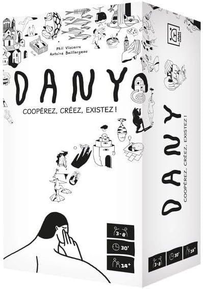 Dany - Jeu de société - Jeu d'ambiance - dès 14 Ans - Communication et rôles Secret - déduction - Bluff - de 3 à 8 Joueurs - idéal en Groupe Entre Amis - Grrre Games