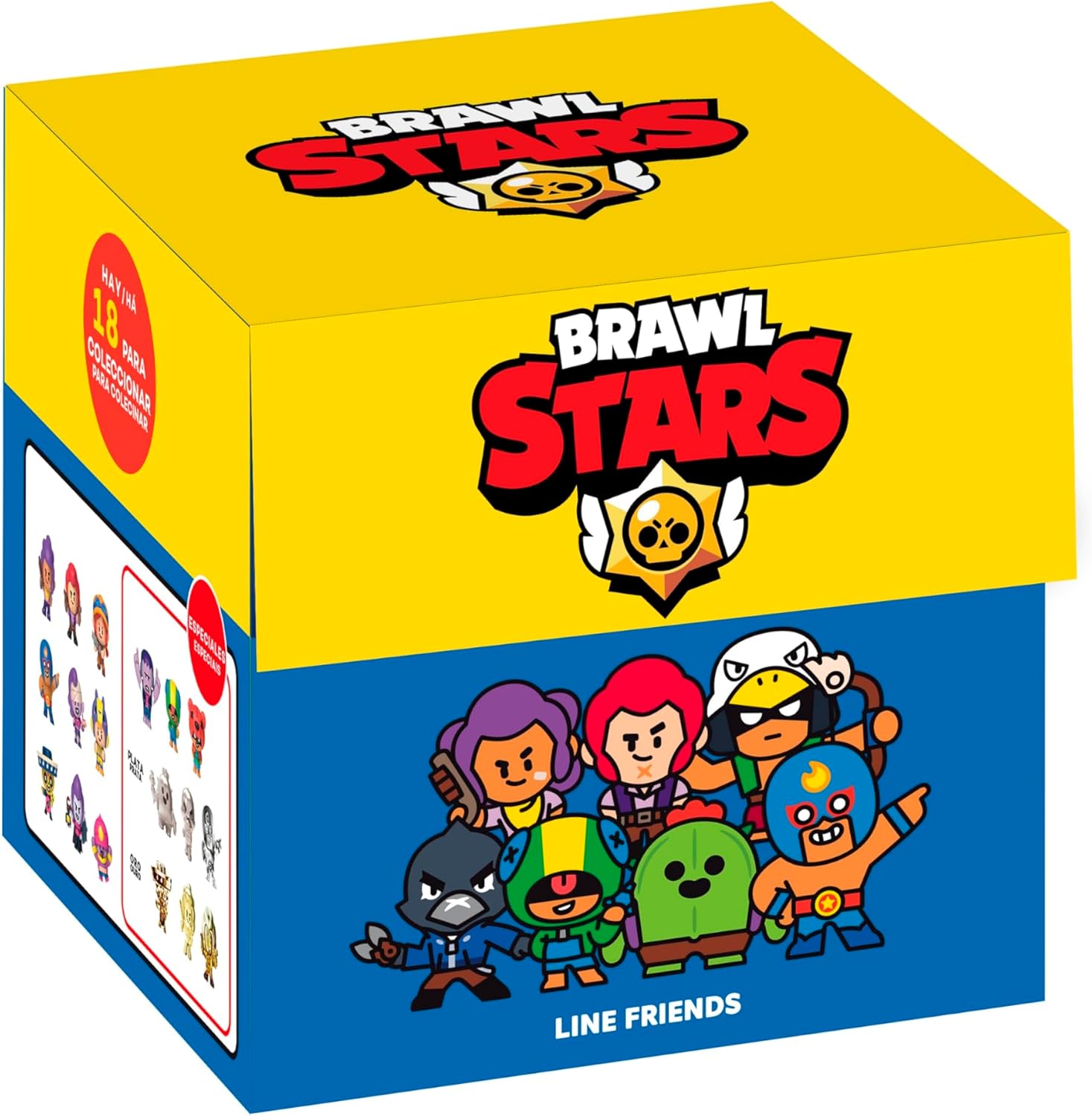 Bizak Brawl Stars 64112017-1 Lot de 1 Figurine de 4 cm dans Une boîte Surprise, Jeu multijoueur de Combat, 3 Ans