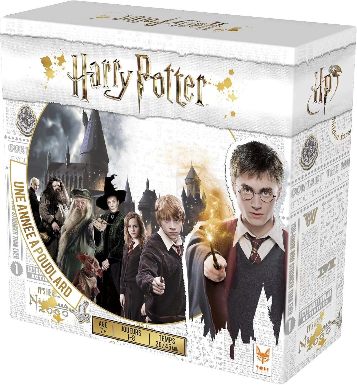 Jeu de Société Harry Potter Une Année à Poudlard - Jeu Stratégique pour Enfants et Familles - 1 à 8 Joueurs - 20-45 Min - Contenu Détaillés - Jeu de Plateau - Idée Cadeau Enfant 7 Ans + Harry Potter - Une Année à Poudlard
