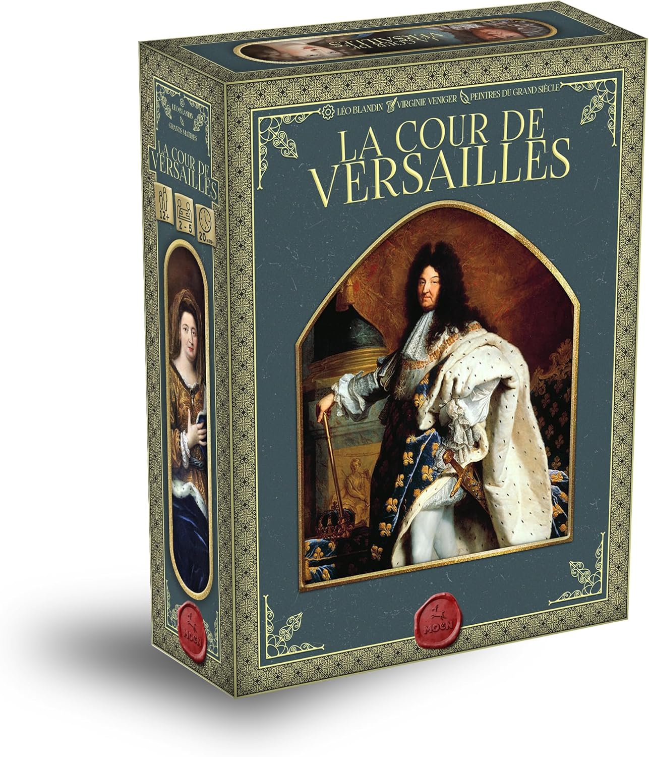 La Cour de Versailles - Jeu de stratégie Historique - Moon Edition, Chevre Edition- Draft, Influence et Manipulation- Familial- Dès 14 Ans -2 à 5 Joueurs - 20 Min