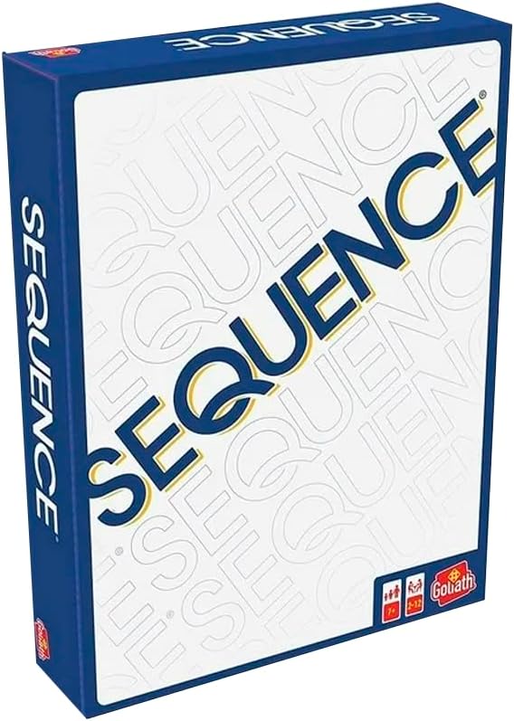 Sequence - Jeux de Société Famille et Enfants dès 7 Ans - Alignez 5 Pions pour Faire une Séquence - Jeu de Stratégie Divertissant avec Rebondissements - Jeu De Cartes - De 2 à 12 joueurs Classique