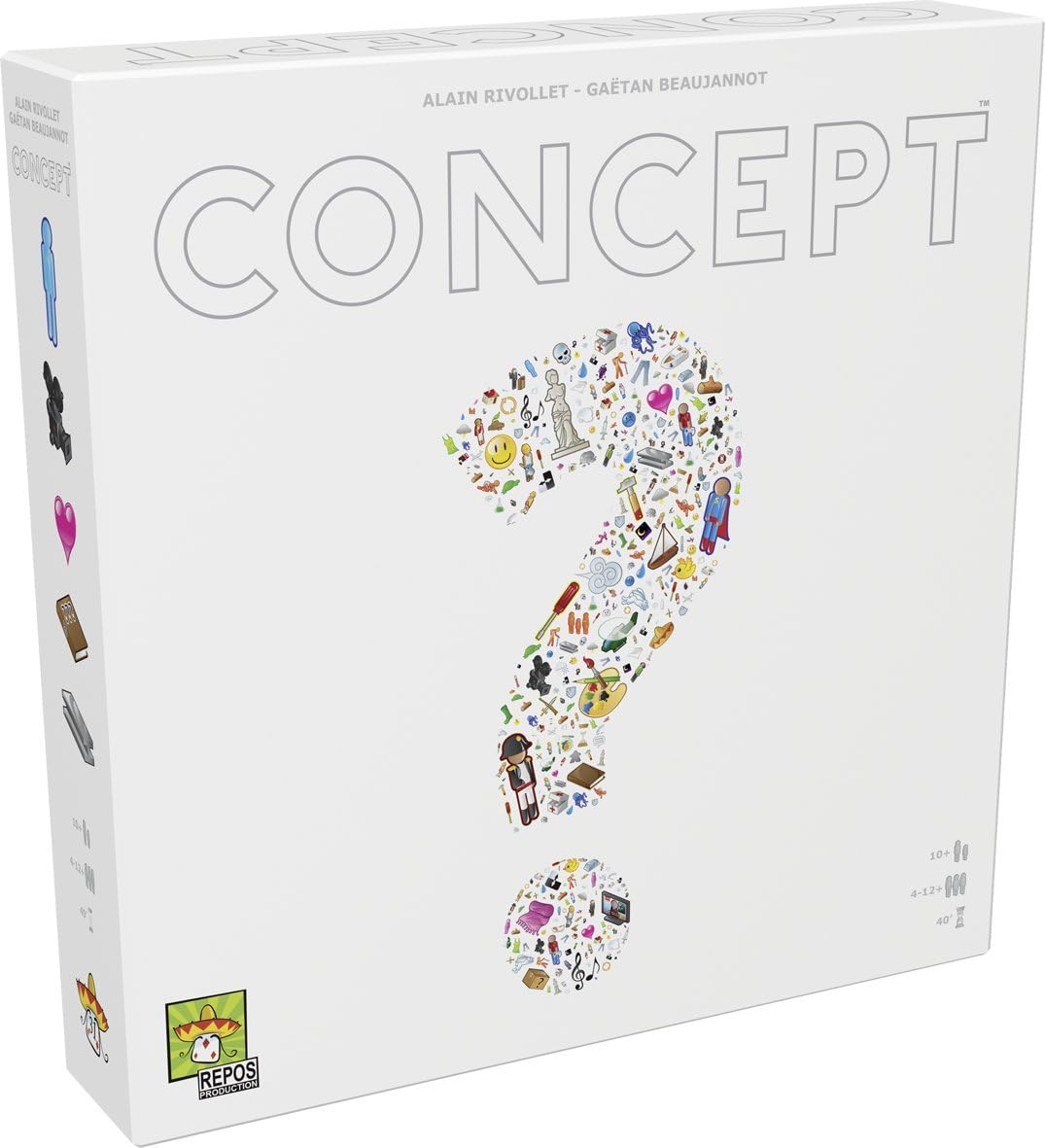 Concept - UNbox Now - Jeu de Société Enfants dès 10 Ans - As d'or - Jeu d'Ambiance - Devinez des Mots sans Mimes ni Paroles - 4 à 12 Joueurs - 40 Min - en Français - Repos Production