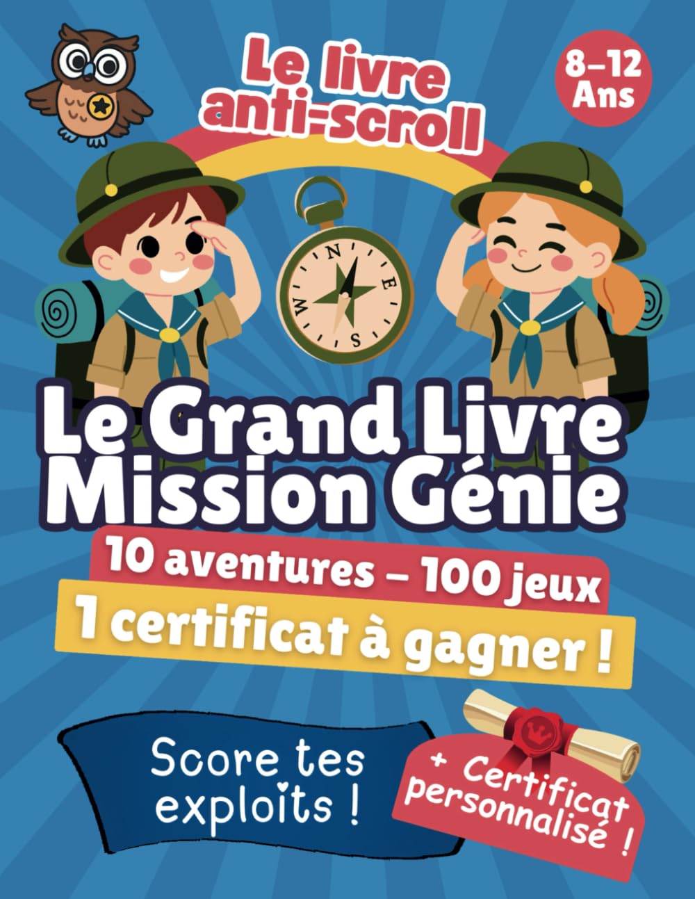 Mission Génie: Aventure multi-zone pour enfants 8-12 ans - 10 missions à relever, badges à gagner, certificat final à débloquer - pour les petits génies curieux