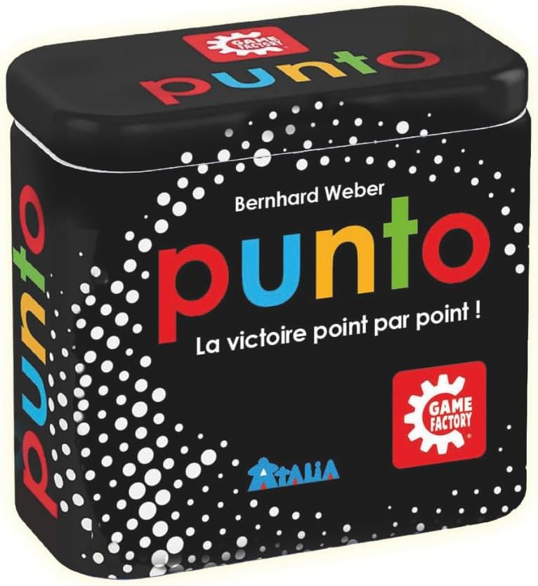 Atalia Game Factory Punto - Jeu de société stratégique - De 2 à 8 Joueurs - A partir de 7 Ans - 20 Minutes - Rapide et Malin