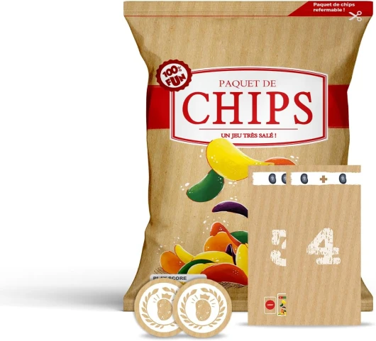 Mixlore - Paquet de Chips - Jeu de Société Idéal pour s'Amuser en Famille ou Entre Amis en Soirée - De 2 à 5 Joueurs - Jeu d'Ambiance - À Partir de 8 Ans