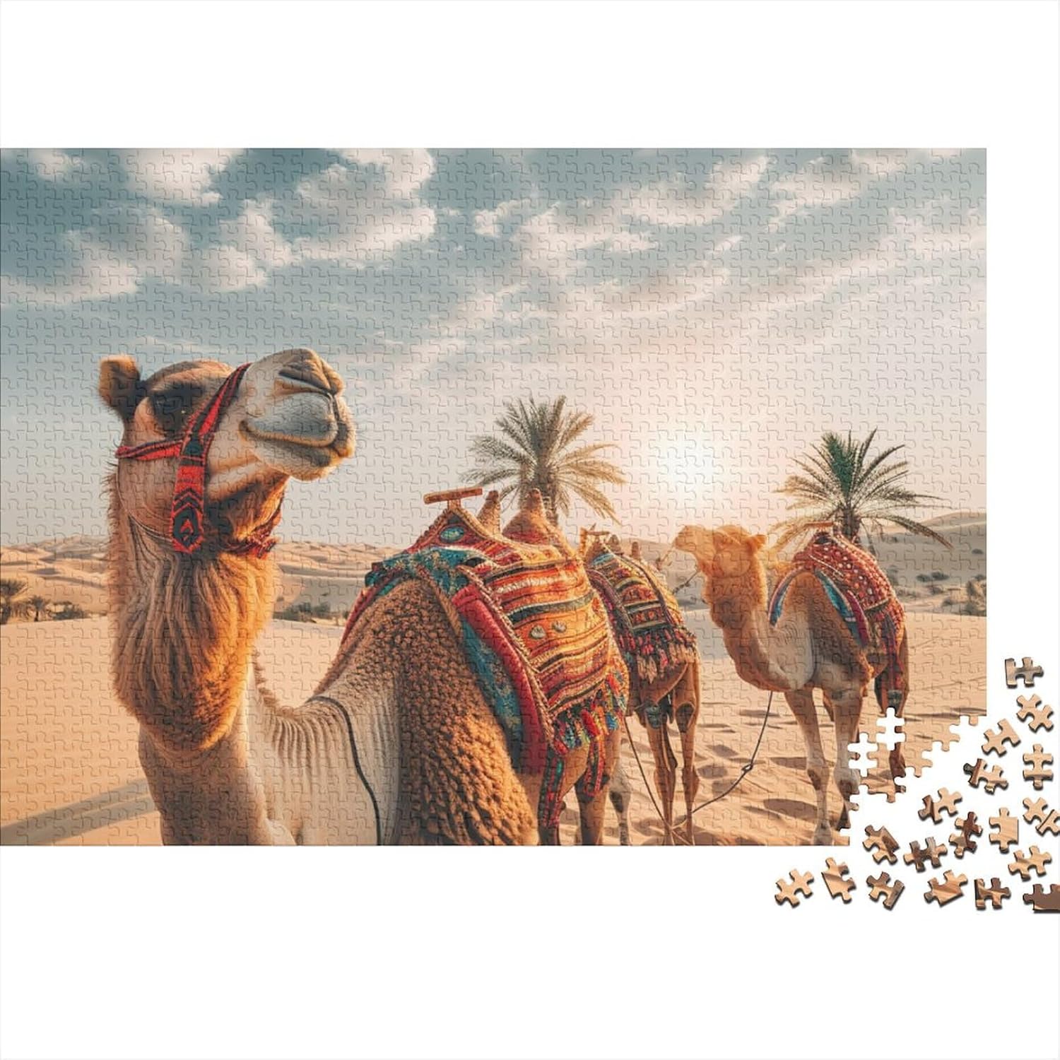 MingSheng Puzzles 300pcs (40x28cm) Chameaux Puzzle De Qualité Supérieure pour Puzzles Enfants Et Adultes À Partir De 12 Ans 300pcs (40x28cm) Style-14