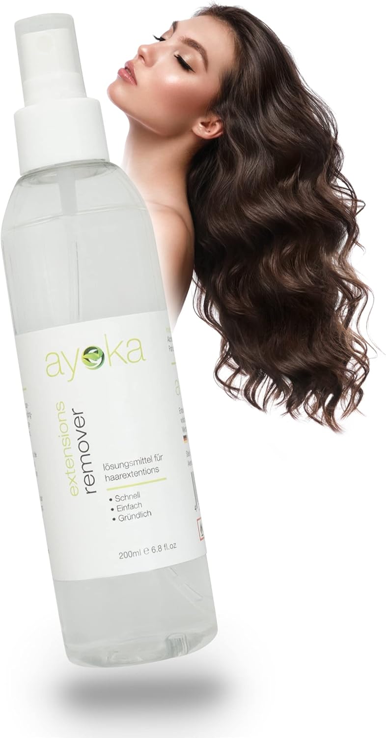 Dissolvant Professionnel pour Extensions de Cheveux - Action Rapide sur Kératine et Extensions Adhésives - Parfum Agréable - 200ml pour 300 Extensions - Enrichi en Agents Nourrissants