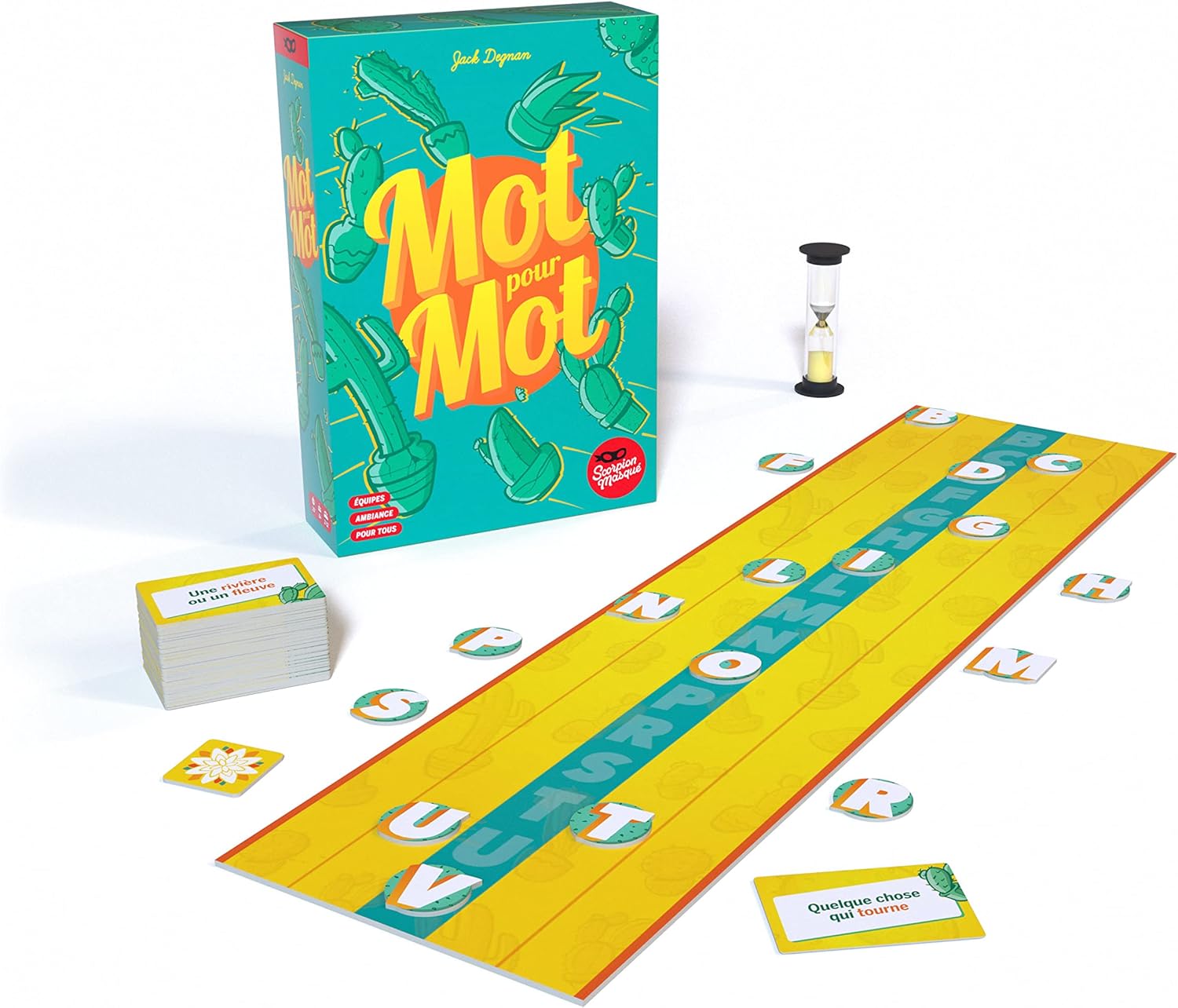 Mot pour Mot - Jeu de société - 8 Ans et Plus - Ambiance - Parfait en Groupe - de 2 à 12 Joueurs - vocabulaire Amusant - apéro - Parfait Entre Amis - Le, Bleu