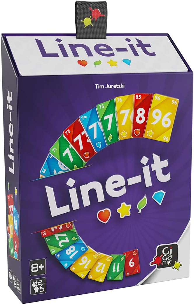 Line-IT - Un Jeu de Cartes - Un Jeu d'ambiance et de Prise de Risques - pour 2 à 5 Joueurs - A partir de 8 Ans.