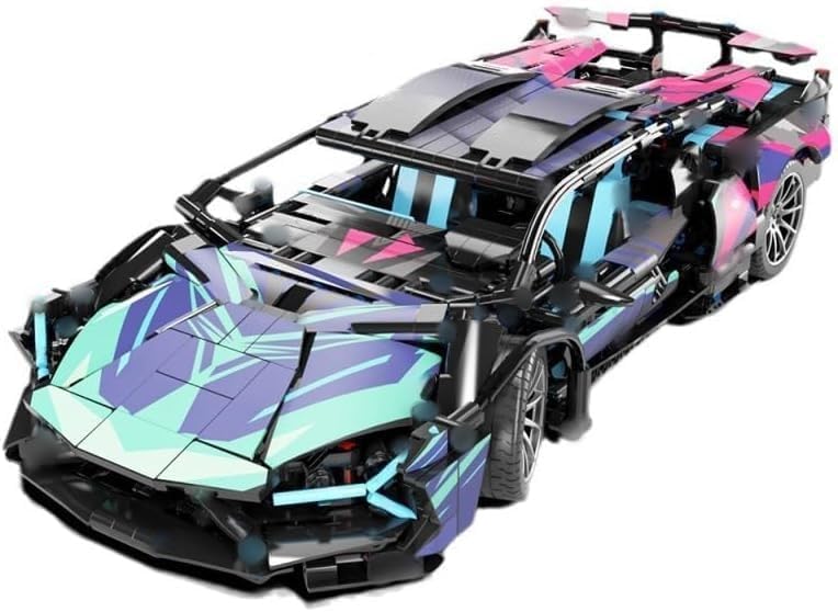 Voiture de Sport Technique Kit de Construction pour 911 Lambor, 1314+ Pièces Modèles de Supercar, Créatifs MOC Modèle de Voiture de Course à Collectionner Exclusif, Cadeaux pour Garçons et Adultes
