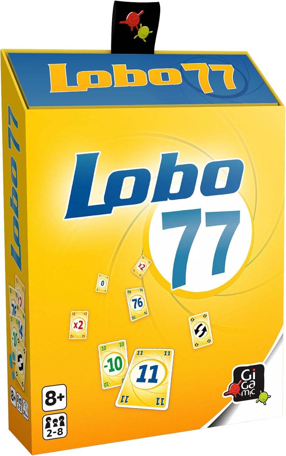 Jeu de Cartes-Lobo 77, 8 ans to 99 ans,AMLOBO, Jaune Classique