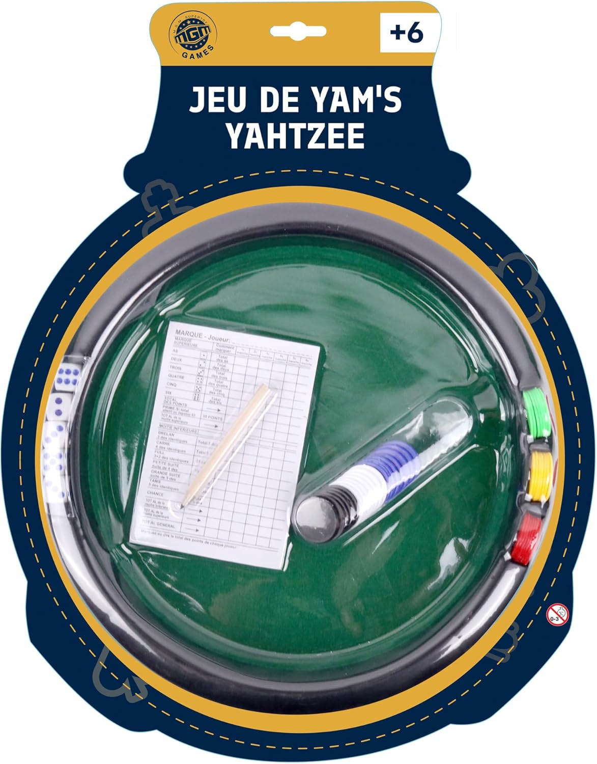 FLYPOP'S MGM - Piste de Yam's - Jeu de Stratégie et de Réflexion - 140308 - Vert - A partir de 6 Ans