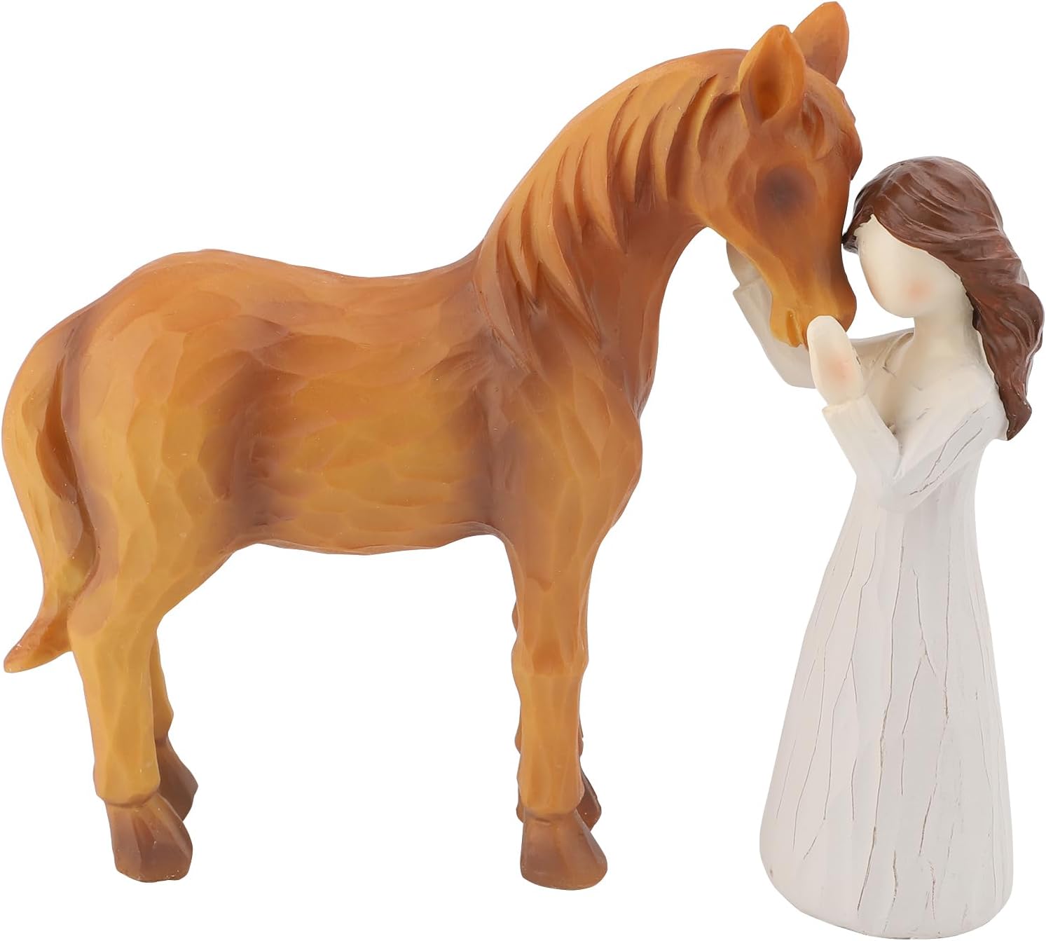 De Cheval pour Filles et Femmes, Figurine de Cheval en résine sculptée Peinte à la Main, Figurine de Cheval pour Femmes, Filles, Amateurs de Chevaux