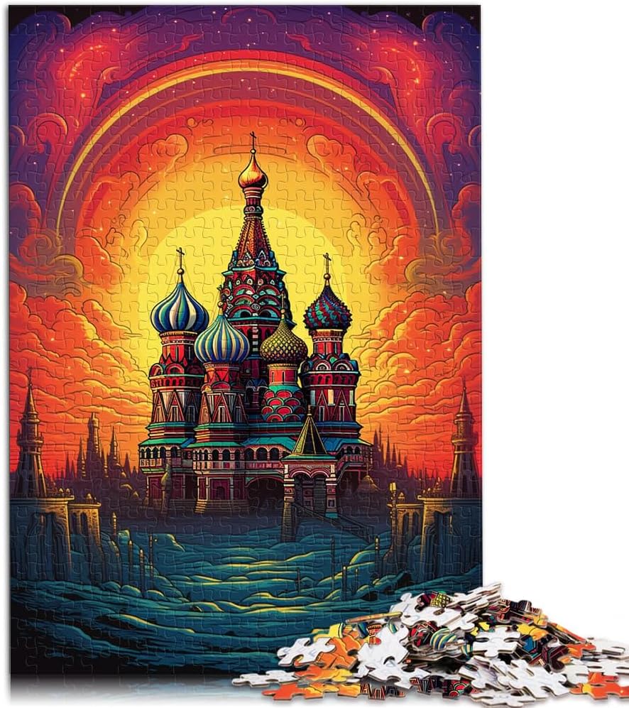 Puzzles pour Adultes 2000 pièces Puzzles Russie carré Rouge Casse-tête pour Un Jeu de Puzzle Stimulant et Un Jeu en Famille 27,56 po x 39,37 po pour Les 14 Ans X02x Russia Red Square 27.56in x39.37in/70x1000cm(2000PCS)