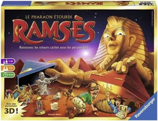 Ramsès - Jeu de société Famille et Enfant - 1 à 5 Joueurs dès 7 Ans - Mixte - 26717 - Version française