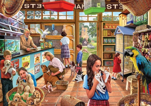 Puzzle 500 Pièces Adultes Boutique pour Animaux de Compagnie 52 x 38 cm 500 Pièces Puzzles Adultes Jeu éducatif défi Jouet Puzzle 500 Pièces Adulte Enfants