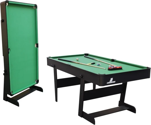 Table de Billard Hustle XL - Table de Billard Pliable 6ft pour l'intérieur - Accessoires Inclus, Noir