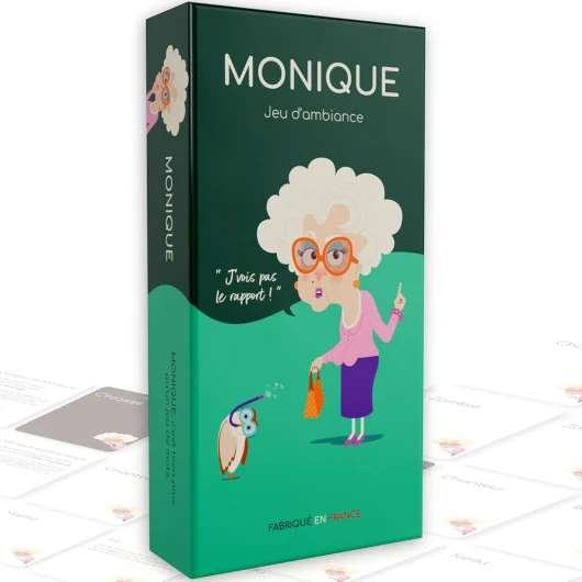 Monique Jeu de Société, Association de Mots, Justification, Bluff, Fous Rires, Jeu d’Ambiance, Jeu de Société Adultes avec Plus d’1 Million de Joueurs, Jeu de Carte x300, Conçu en France, Idée Cadeau