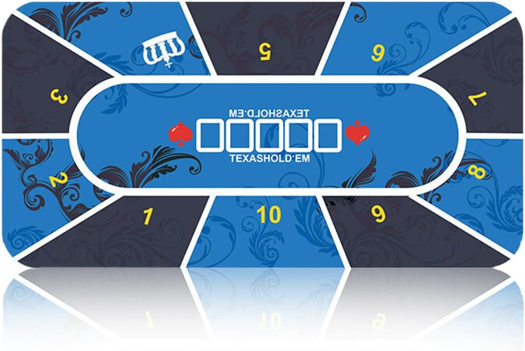 Tapis de Poker, Texas Holdem pour sa Propre Table de Poker, Tapis Table de Poker, Tapis de Cartes à Jouer (120 * 60 cm)