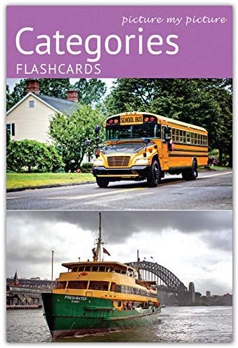 Catégories Cartes Flash - 40 Cartes Photo Éducatives pour Le Développement du Langage - Matériel d'Orthophonie, Matériel ESL.