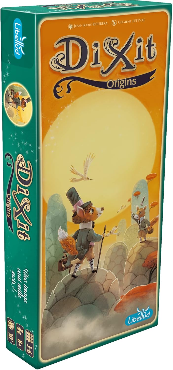 Dixit Extension : Origins - Jeu de 84 Cartes pour Enfants dès 8 Ans - Images par Clément Lefèvre - Complète Jeu de Base - 3 à 6 Joueurs - 30 Min - en Français - Libellud Dixit Extention Origins