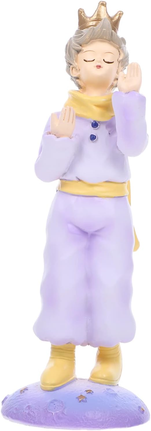 Figurine Résine Petit Prince Décor Cartoon Adornement De Bureau Et Maison Modèle pour Collection Et Décoration Intérieure
