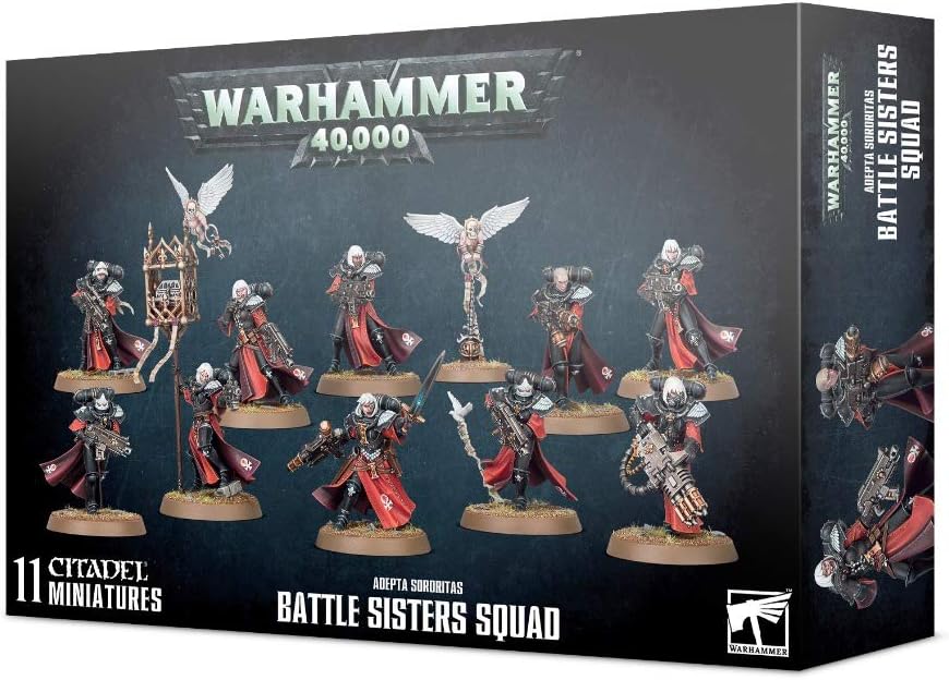Games Workshop ADEPTA SORORITAS: Soeurs DE Bataille 52-20, Noir