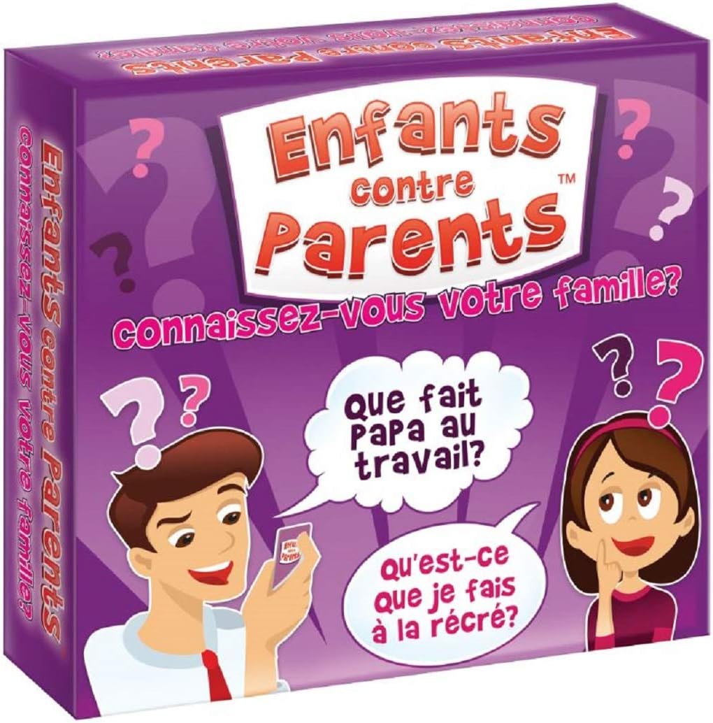 Jeu de Plateau Familial Jeux de Société pour Enfants et Adultes Quiz Jeu de Cartes Enfants Contre Parents Version Française dès 6 Ans Connaissez-vous Votre Famille