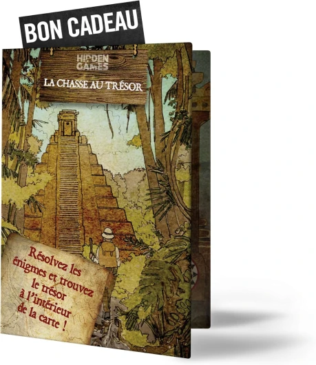 Enigme : La Chasse au Trésor - Escape Game à Offrir – Jeu de Piste Original au Format Carte de Vœux