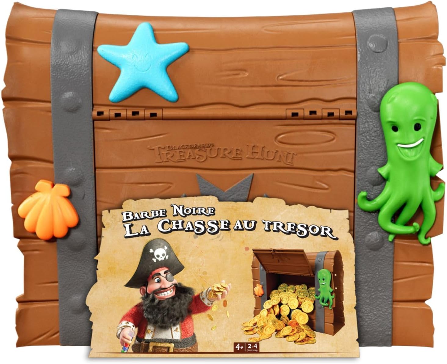 Barbe Noire : La Chasse aux Trésors Pirate – Jeu de Course et d'Association de Couleurs, Or