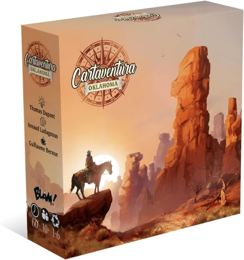 Blam! Cartaventura : Oklahoma • Jeu de société narratif - Jeu coopératif - en Famille, Entre Amis ou en Solo - De 1 à 6 Joueurs - Dès 10 Ans - 60 Minutes