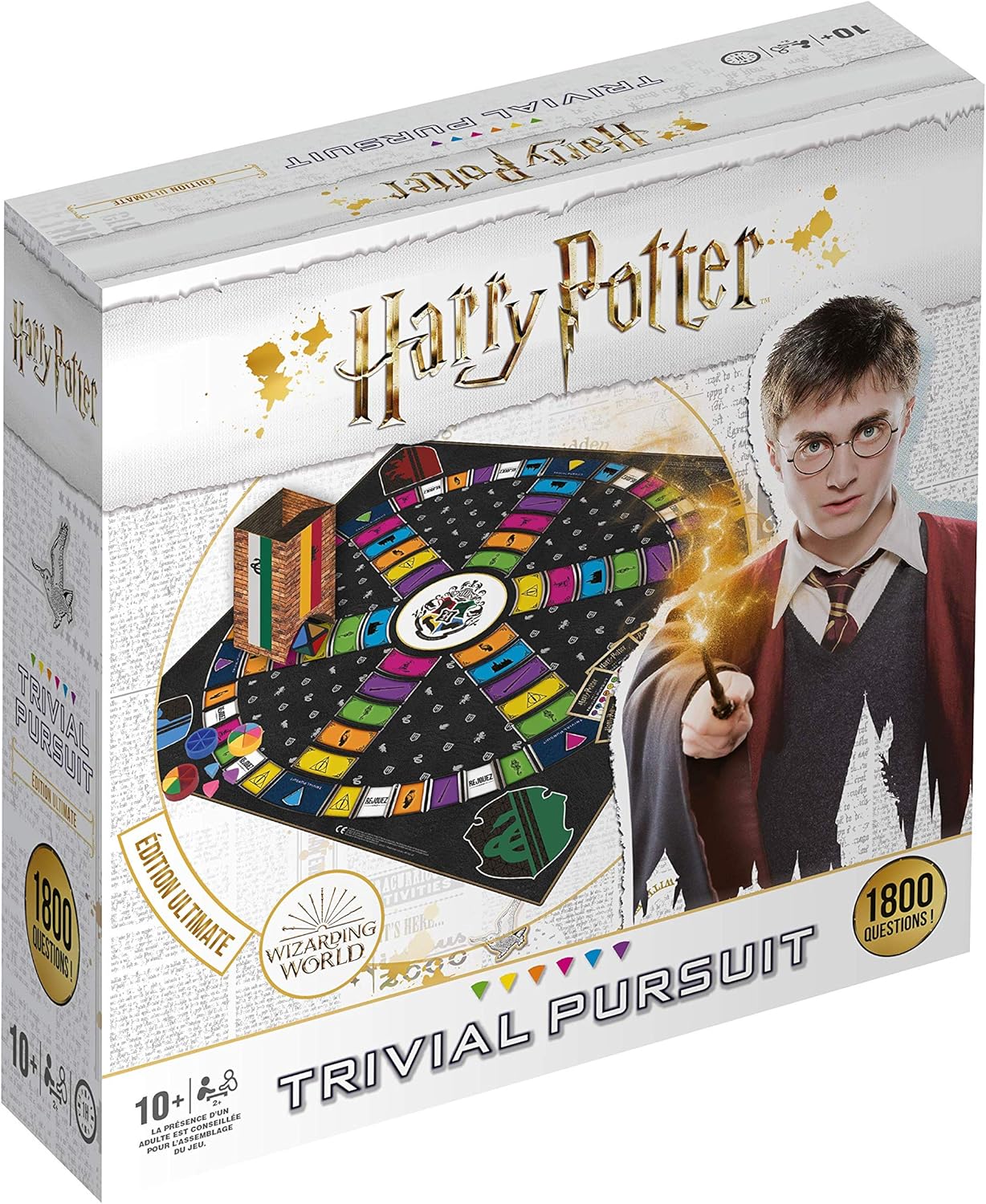 Trivial Pursuit Harry Potter - Jeu de société - Jeu de plateau -1800 Questions Réponses - A partir de 10 ans - Version française
