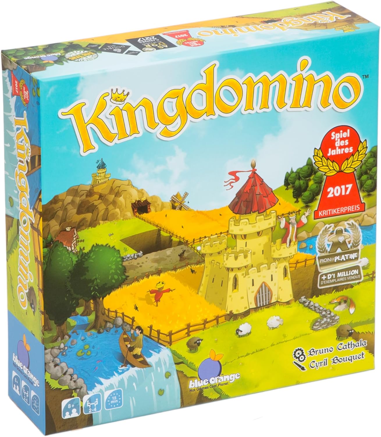 Kingdomino - Jeu de société et de réflexion -Élu Meilleur Jeu de l'Année - Jeu de Domino - Jeu de tuile - Auteur Français - à partir de 8 Ans