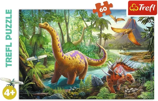 TR17319, Puzzle mit 60 Teilen - Dinosaurier, Puzzle mit 60 Teilen, Le Voyage des Dinosaures