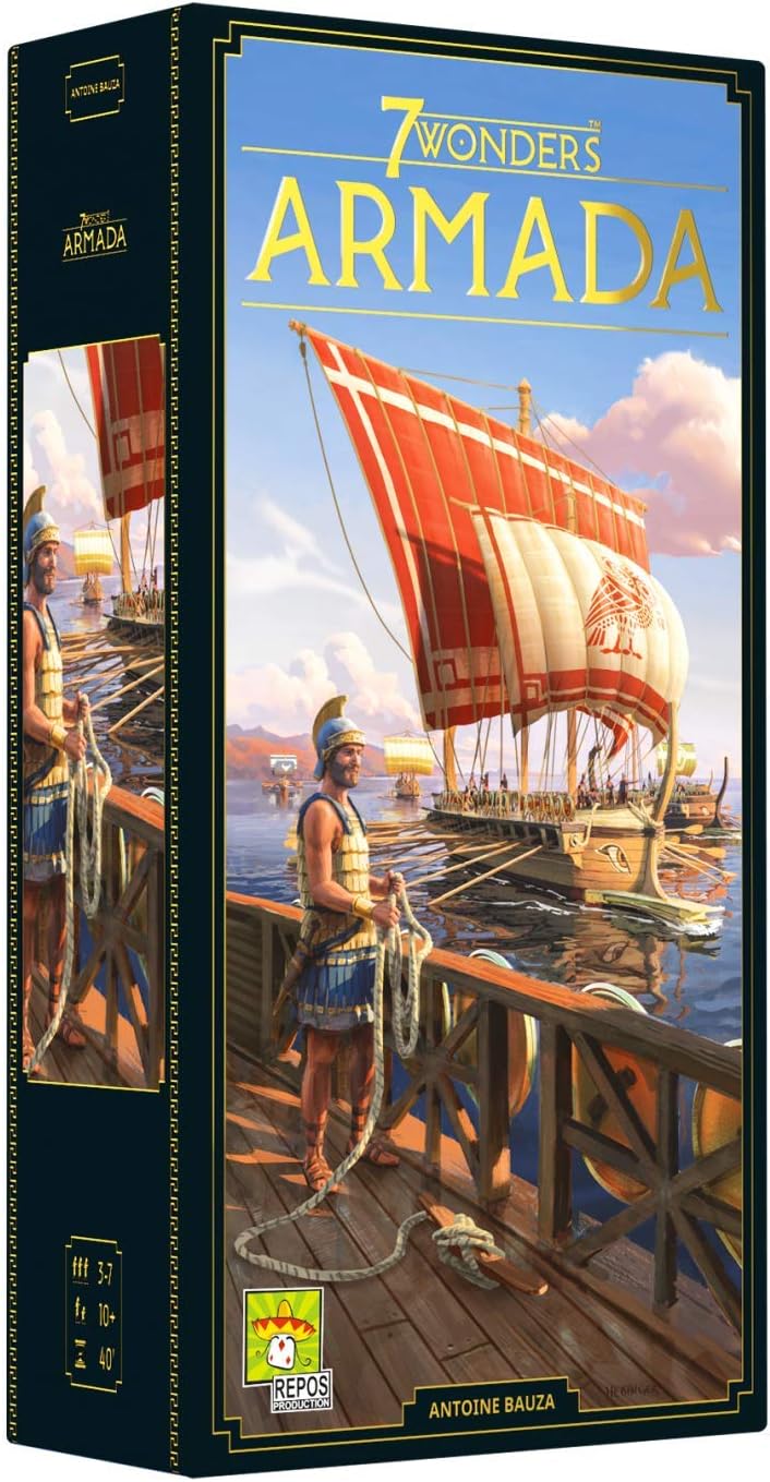 7 Wonders 2nd Edition - Armada Expansion Card Game a) 7 Wonders 2e édition : Armada Expansion Simple L