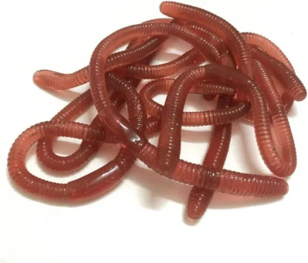 GWAWG Lot de 10 vers de terre réalistes et extensibles - Faux vers de terre - Jouet extensible pour enfants - Convient pour le poisson d'avril - Décoration d'Halloween