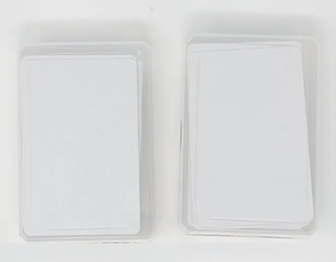 Cartes à jouer vierges pour dessiner et créer votre propre jeu (2 x 60 cartes) 2 x 60 Cards